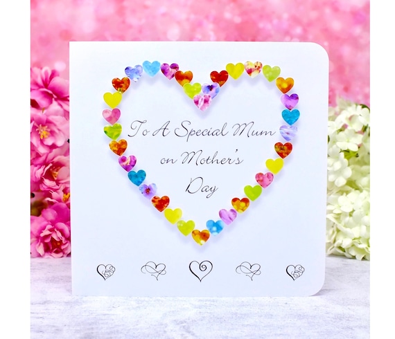 Buy To a Special Mum on Mother s Day Card Colourful Handmade Love