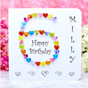 6e anniversaire de mariage pour fille ou garçon fait main pour fille, fils, arrière-petite-fille, petit-fils, nièce, neveu