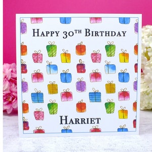 Personalised Birthday Card Any Age & Name Custom Multi - Etsy