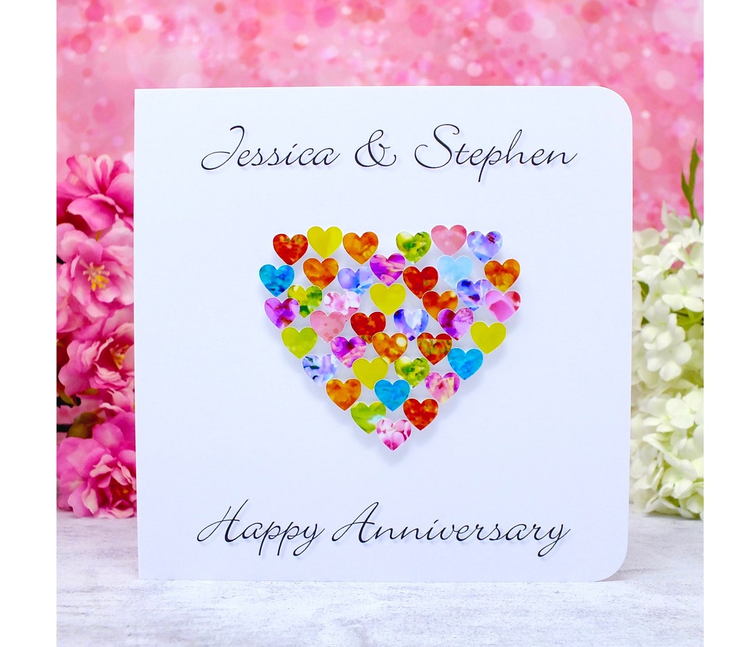 Personalised Wedding Anniversary Card Happy Anniversary Including personalised-wedding-anniversary-card-happy-anniversary-including