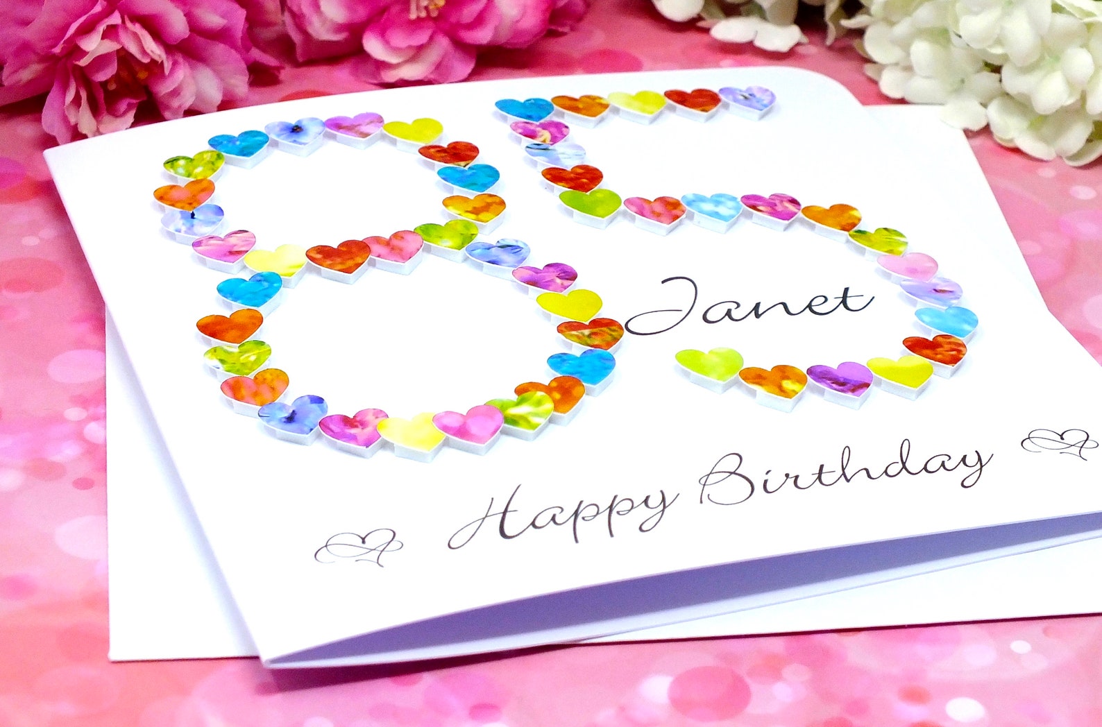 85th Birthday Card Personalised & Handmade Age 85 Card Etsy UK