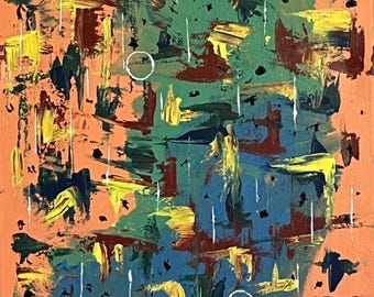 Original Abstract Acrylic Art titled F0511