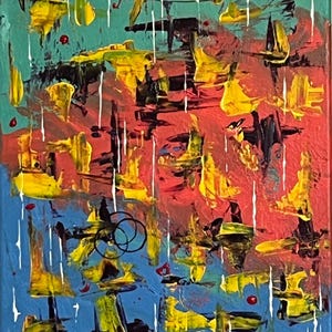 Original Abstract Acrylic Art titled F0519