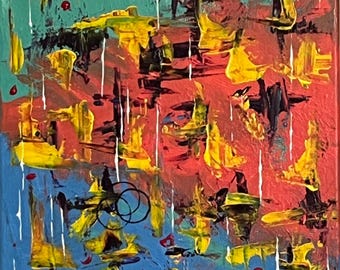 Original Abstract Acrylic Art titled F0519