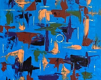 Original Abstract Acrylic Art titled F0312