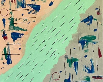 Original Abstract Acrylic Art titled F0331