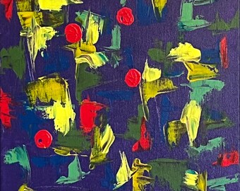 Obra de arte abstracto original en acrílico titulada F0305