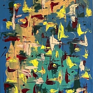 Original Abstract Acrylic Art titled F0508