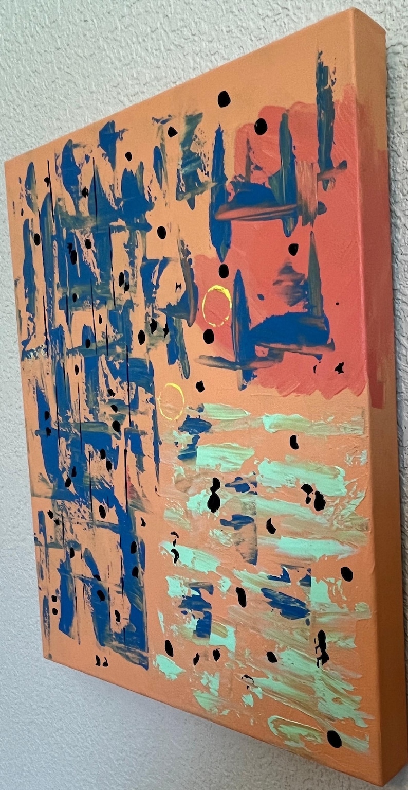 Original Abstract Acrylic Art titled F0423 image 3