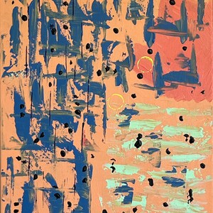 Original Abstract Acrylic Art titled F0423