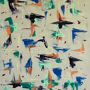 Original Abstract Acrylic Art titled F0317