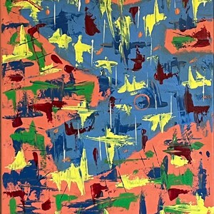 Original Abstract Acrylic Art titled F0529