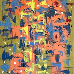 Original Abstract Acrylic Art titled F0605