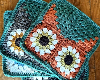 Cozy Cat Granny Square - Digital Crochet Pattern