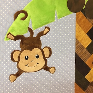 3 Little Monkeys Baby Quilt Pattern by Ellen Abshier
