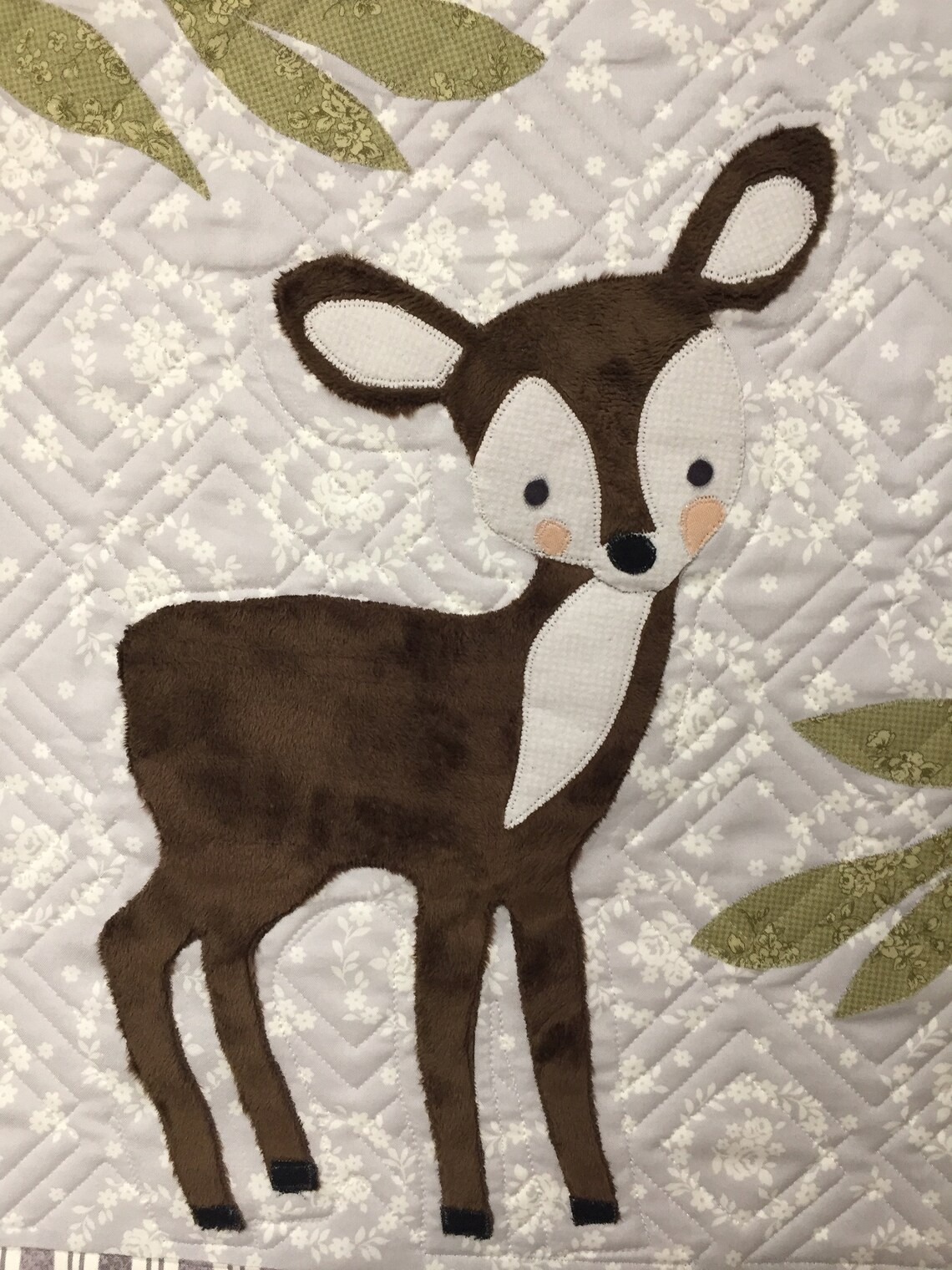 Little Deer Baby Quilt Pattern by Ellen Abshier Etsy