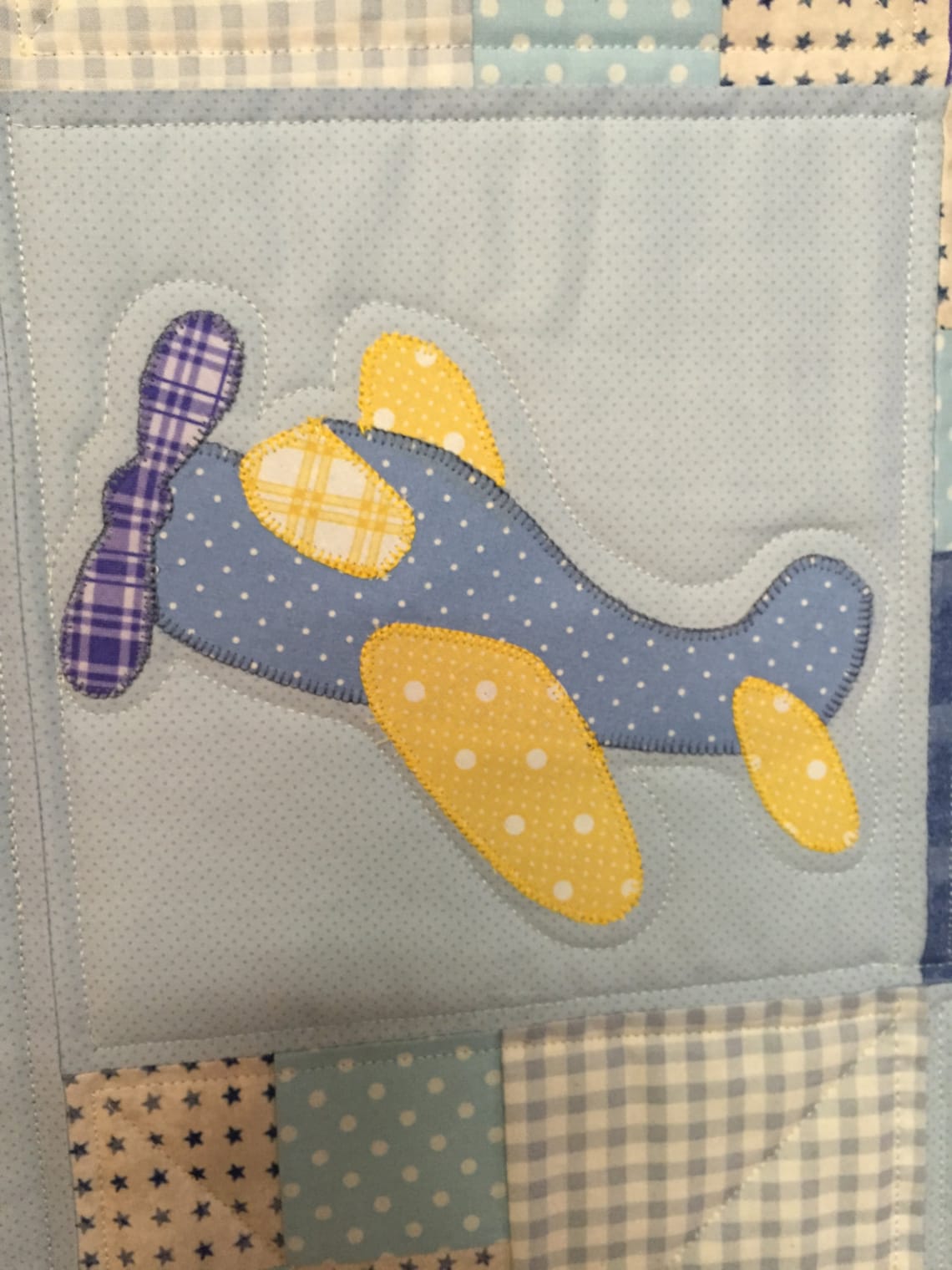Airplane Quilt Pattern for Baby Boy Cleared for Take off in Etsy