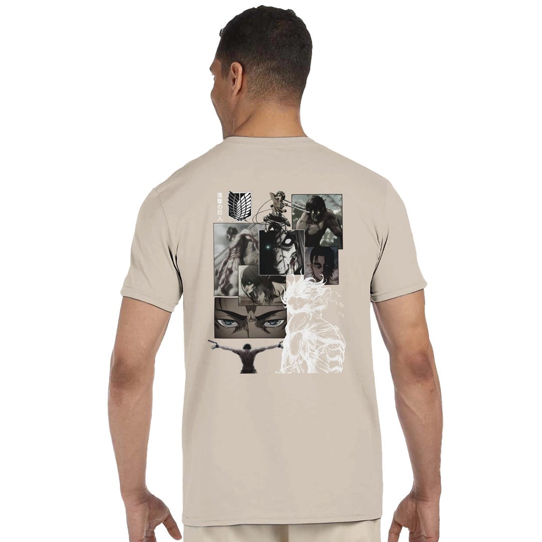 Attack on Titan Eren Yeager Graphic Tee - Etsy