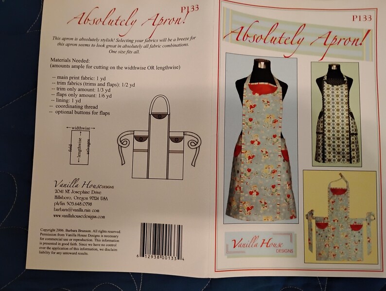 Nine Apron Pattern Bundle: Different Sizes, Styles, and Designers ...