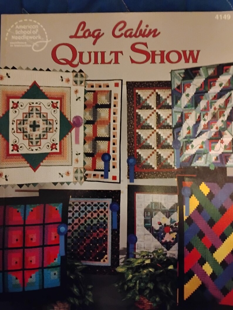 Six Log Cabin Quilt Patterns and Designs Book Bundle Numerous ...