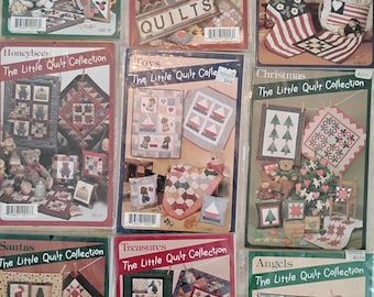 Nine 1990s Little Quilt Collection pattern bundle small scrap beginner projects. complete uncut