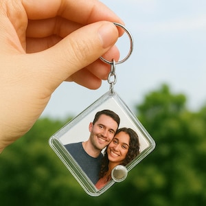 Keychain Holds Picture