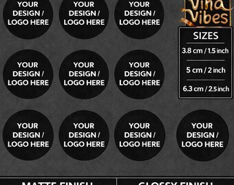 Custom Stickers | Personalized Logo Stickers | Glossy & Matte Business Labels | Custom Branding Stickers
