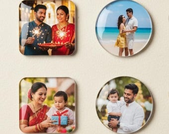 Personalized Photo Magnet 2x2 inch | Custom Fridge Decor, Keepsake Gift