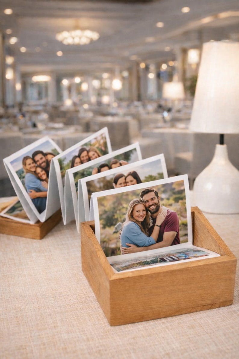 Custom Wooden Pull Out Photo Album Box | Personalized Memory Keepsake ...