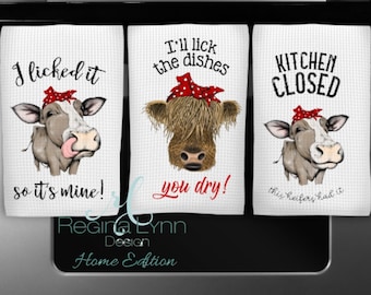 Kitchen Cow Decor Etsy