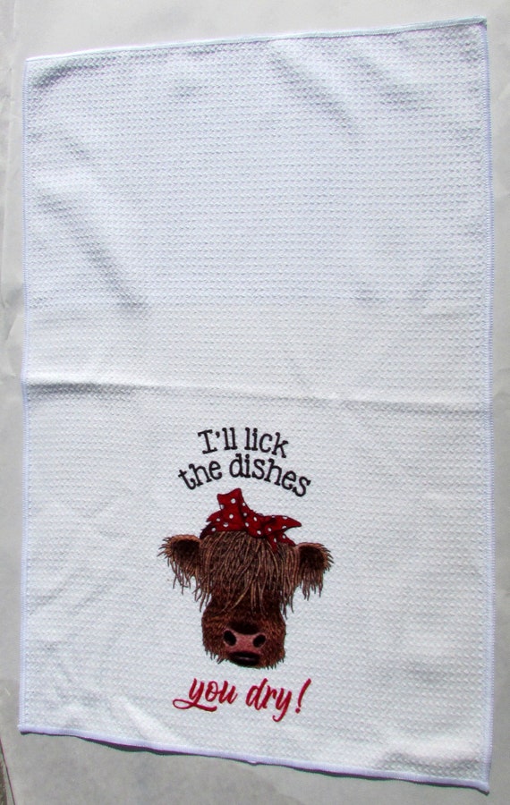 Buy Kitchen Towels Hand Printed Choose Your Set of 6 Hostess