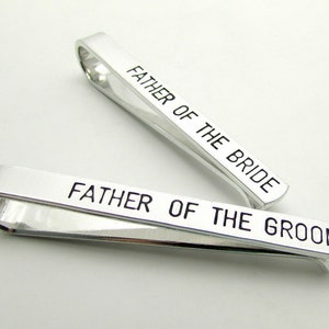 Father of the Bride Personalized Tie Clip Hand Stamped - Etsy