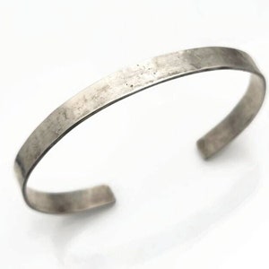 Personalized Cuff Bracelet in Sterling Silver, Hidden Message Womens Cuff Bracelet, Hand Stamped Secret Message Gift for Her