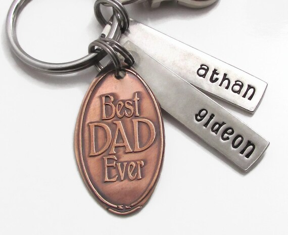 best dad ever keychain