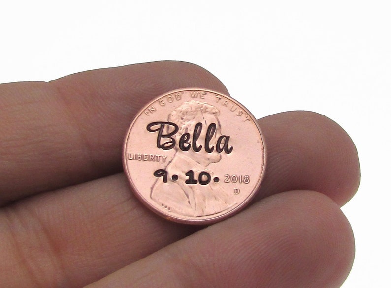 Personalized Name Penny Personalized Pocket Token qty of 1 - Etsy