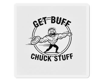 Artículos para Buff Chuck / Decoración para discos, regalo para entrenar, imán para el refrigerador, motivación para hacer ejercicio, decoración para el gimnasio en casa