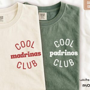 Matching Godmother Godfather Shirts Madrina Padrino Sweatshirt Godparents Proposal Gift Baptism Gifts From Goddaughter Godson T-Shirts
