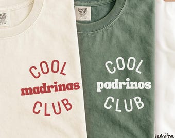Matching Godmother Godfather Shirts Madrina Padrino Sweatshirt Godparents Proposal Gift Baptism Gifts From Goddaughter Godson T-Shirts