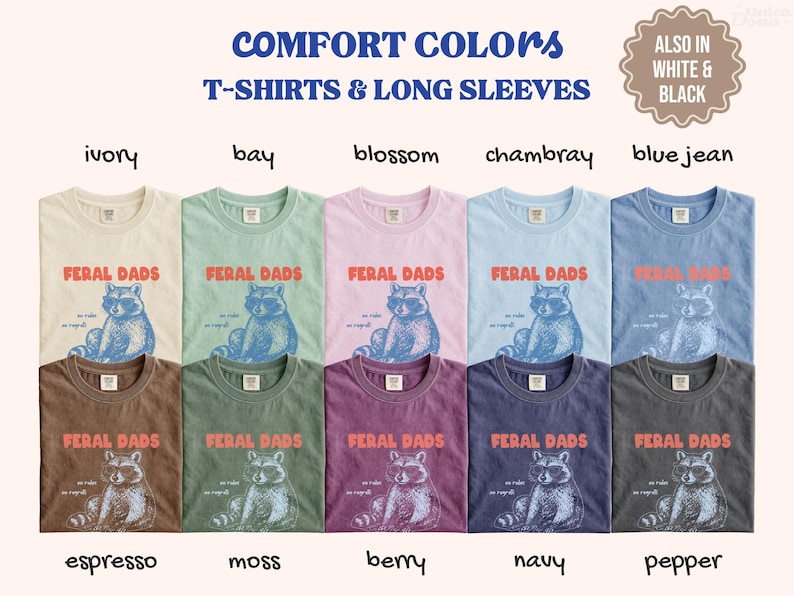 Funny Dad Shirt, Funny Shirt For Dad, Papa Shirt, Funny Dad TShirt, Papa Tee Shirts, Father's Day T-Shirts Feral Dads Club Tee New Dad Shirt Bild 6