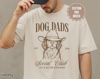 Custom Dog Dad Shirt, Personalized Dog Dad Shirts, Custom Dog Breed Shirt, Personalized Dog Dad T-Shirt, Dog Dads Shirt, Dog Dads Club Shirt