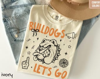 Custom School Mascot Shirt, Bulldogs Mascot Shirt, Custom School Spirit Shirts, Personalized Mascot Shirt, Team Mascot Shirt, Game Day Shirt
