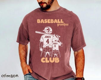 Custom Baseball Grandpa Shirt, Baseball Grandfather Shirt, Customized Baseball Grandpa Shirt, Gameday Grandpa Shirt, Baseball Grandpa Tee