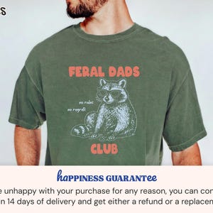 Funny Dad Shirt, Funny Shirt For Dad, Papa Shirt, Funny Dad TShirt, Papa Tee Shirts, Father's Day T-Shirts Feral Dads Club Tee New Dad Shirt Bild 2
