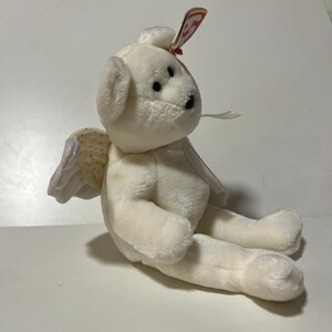 Ty Beanie Babies Angel Bear Lot Halo Halo II Herald White Plush Wings 1998-2002 image 17