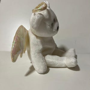Ty Beanie Babies Angel Bear Lot Halo Halo II Herald White Plush Wings 1998-2002 image 5