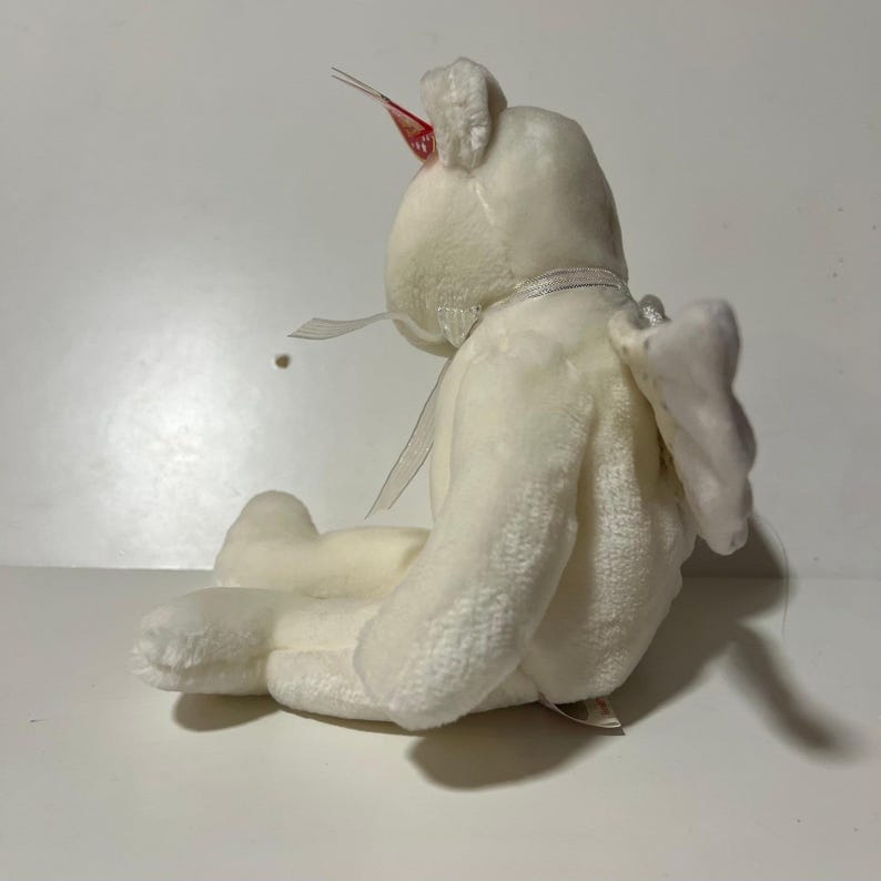 Ty Beanie Babies Angel Bear Lot Halo Halo II Herald White Plush Wings 1998-2002 image 15