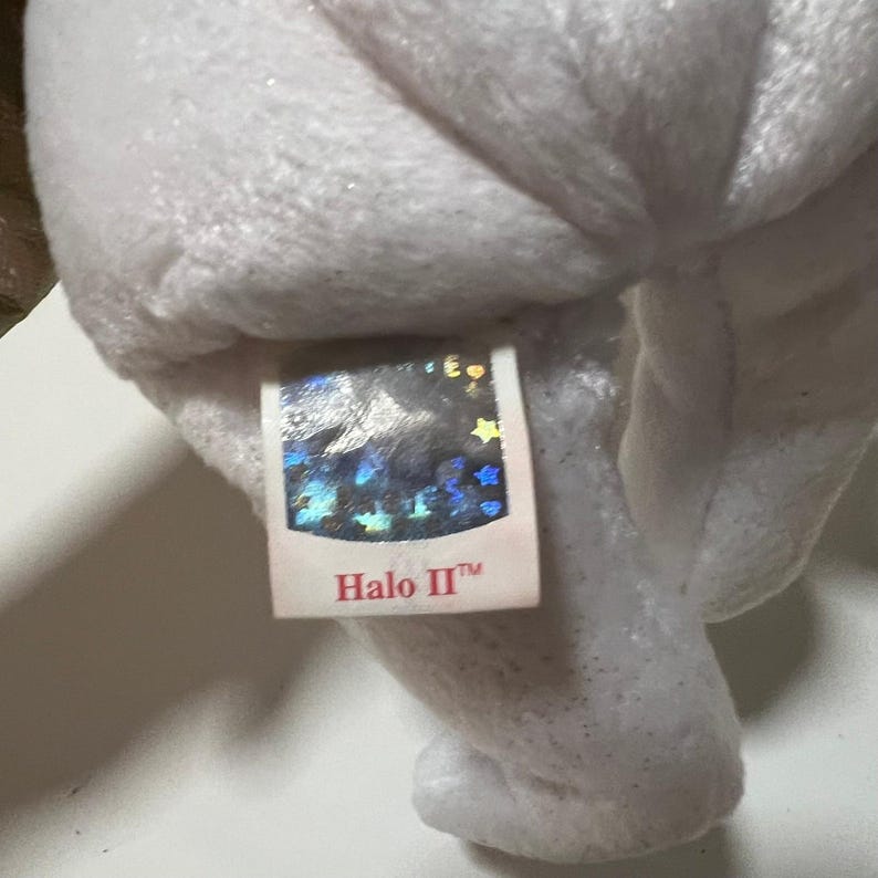 Ty Beanie Babies Angel Bear Lot Halo Halo II Herald White Plush Wings 1998-2002 image 12