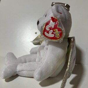 Ty Beanie Babies Angel Bear Lot Halo Halo II Herald White Plush Wings 1998-2002 image 9