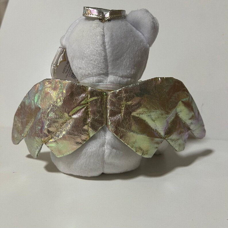 Ty Beanie Babies Angel Bear Lot Halo Halo II Herald White Plush Wings 1998-2002 image 10