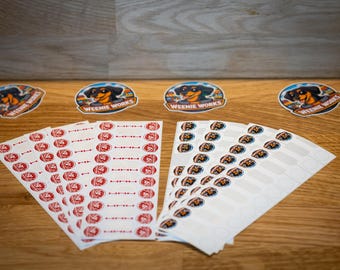 40 × Customized Vinyl Water-Resistant Attach-Around Price Tags